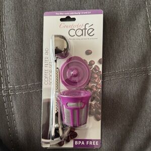 Countertop Cafe Coffee Filter and Scoop Set